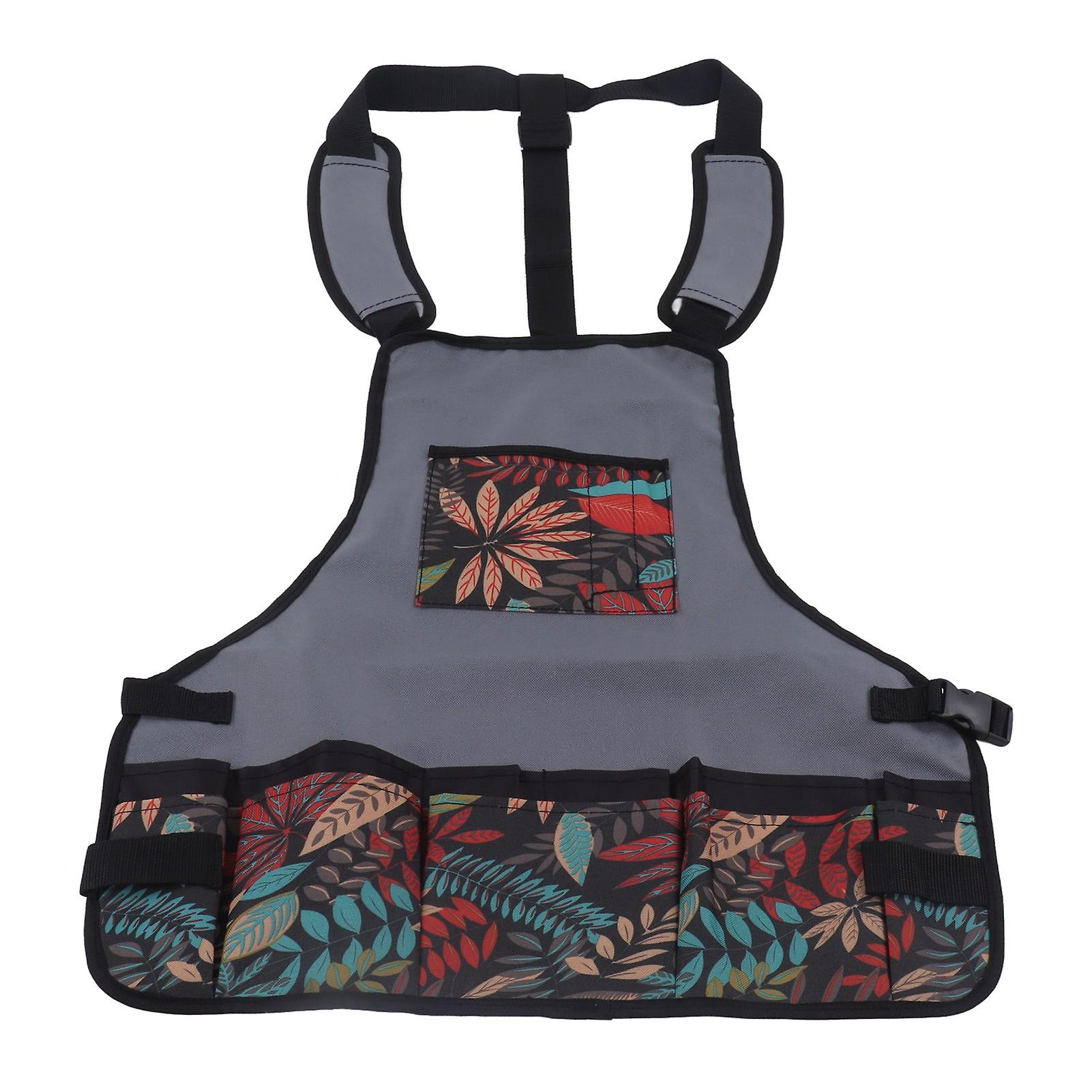 Tool Apron Durable Comfortable Heavy Duty Tool Apron with Pockets for Kitchen Garden