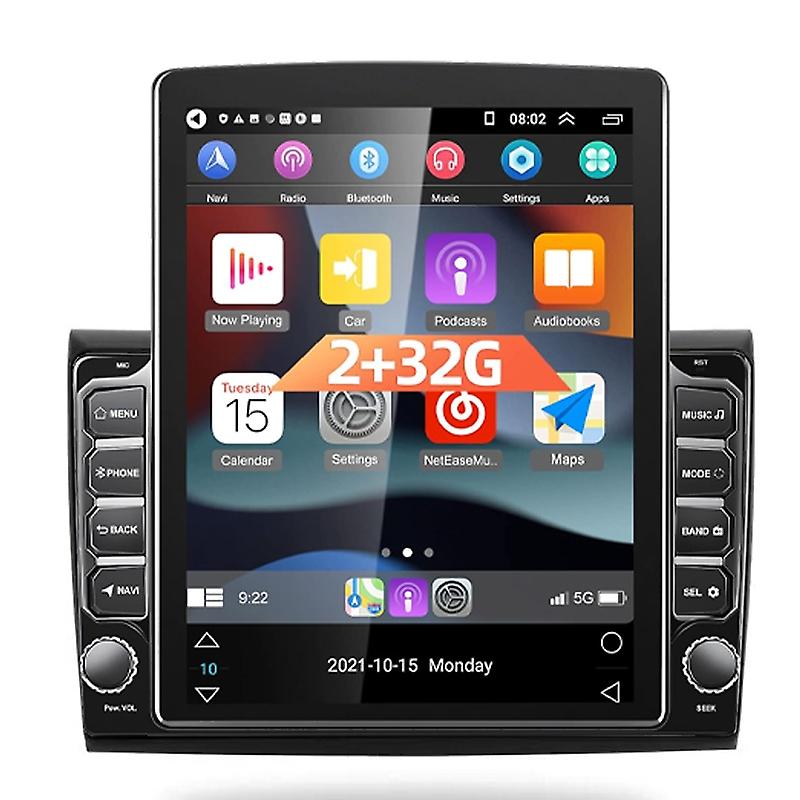 Car Stereo For Fiat Bravo 198 2 II 2007-2014 Auto Carplay Multimedia Player For Tesla Style 9.7 Inch