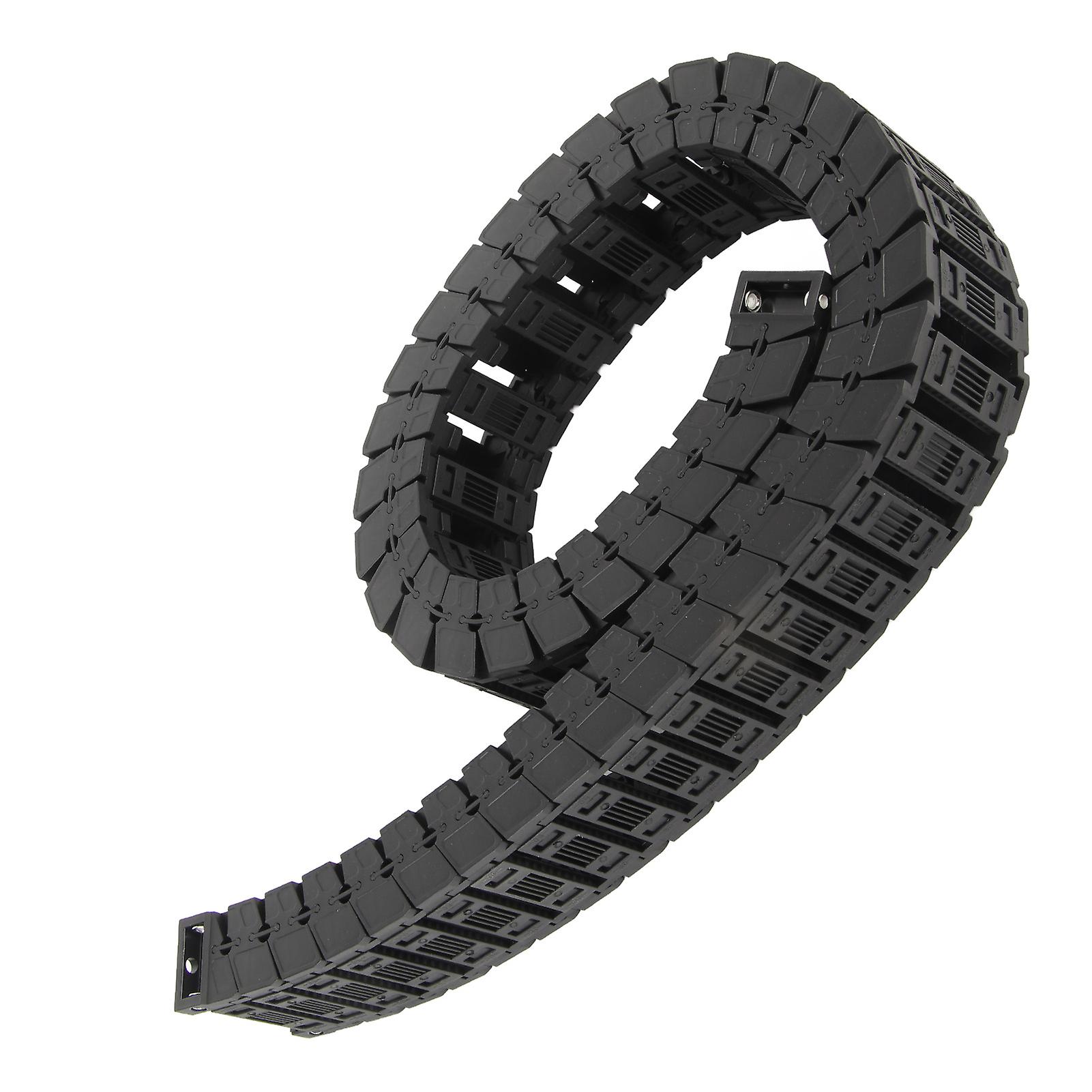 Cable Drag Chain Silent Series Removable Assembly Nylon Wire Carrier Bridge TowlineS25 x 50 1 Meter
