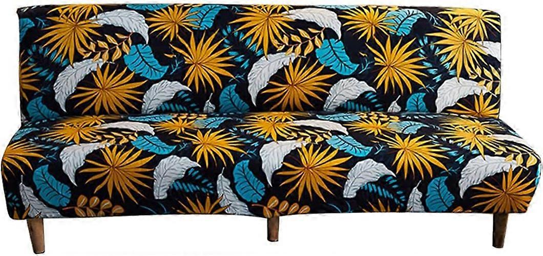 Sofa cover without armrests stretch 2 seater sofa cover foldable