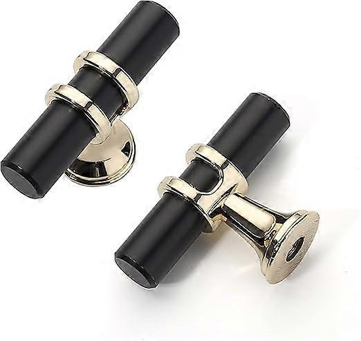 5 Pack Matte Black Kitchen Cabinet Knobs Dresser Knobs Drawer Knobs Single Hole Cabinet T Bar Pull Handles