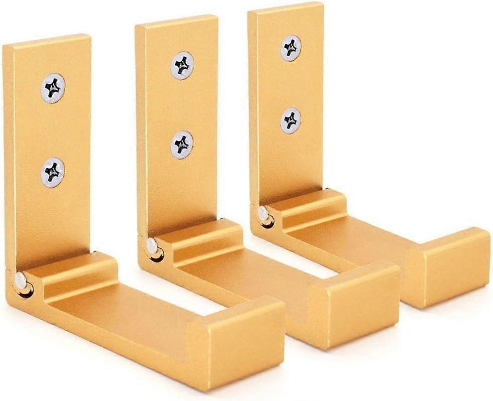 3 Pack Collapsible Wall Hooks, Invisible Collapsible Aluminum Headphone, Coat, Clothes Hooks for Kit