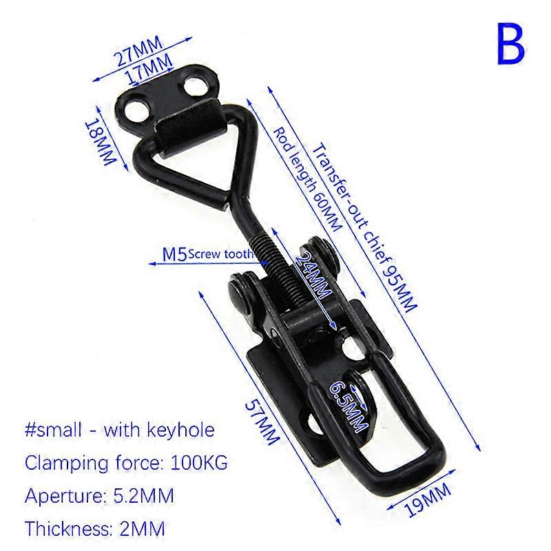 Toggle Latch Catch Toggle Clamp Adjustable Cabinet Boxes Lever Handle Lock Hasp