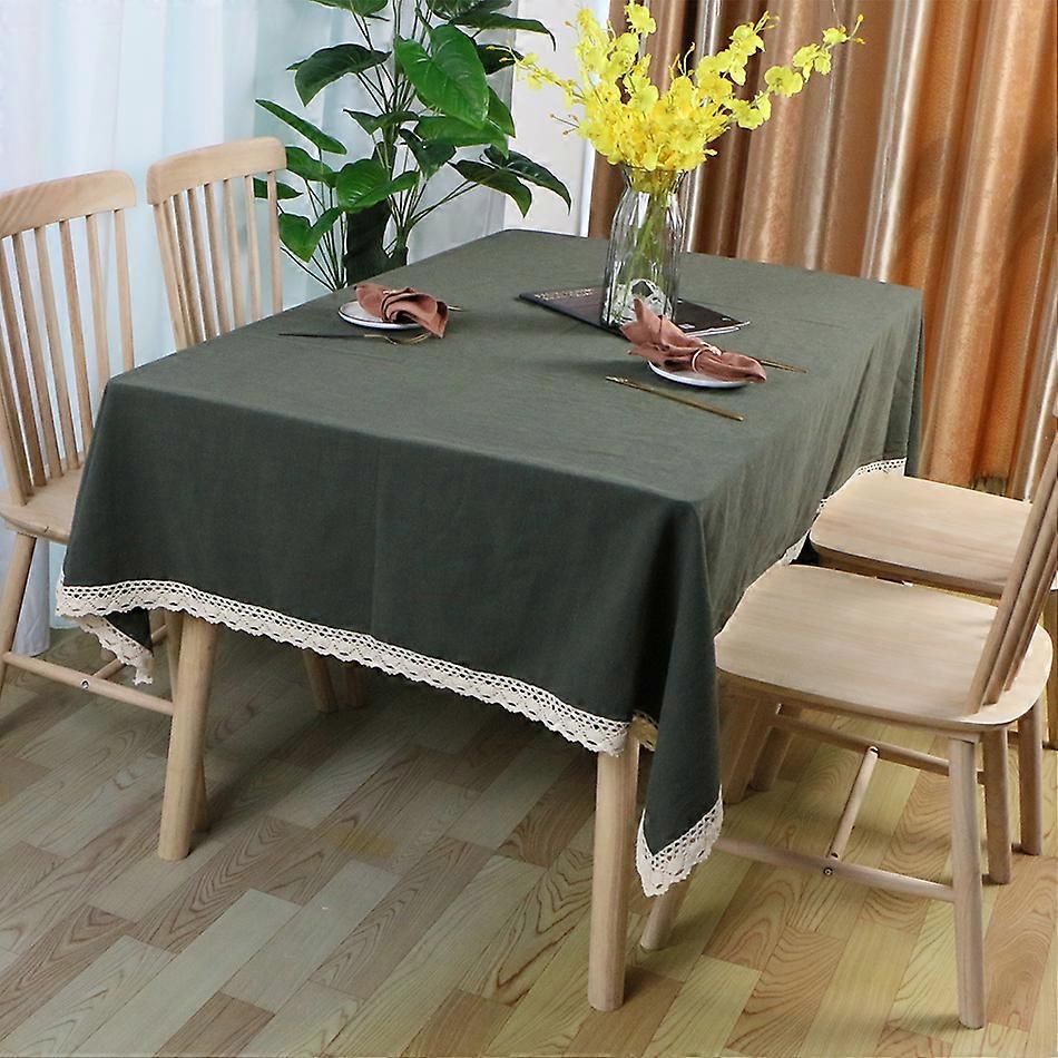 Ramie Tablecloth ,rectangular Solid Coior Table Cover ,for Kitchen Dinning Tabletop ,modern Plain Home Table Decoration Custom