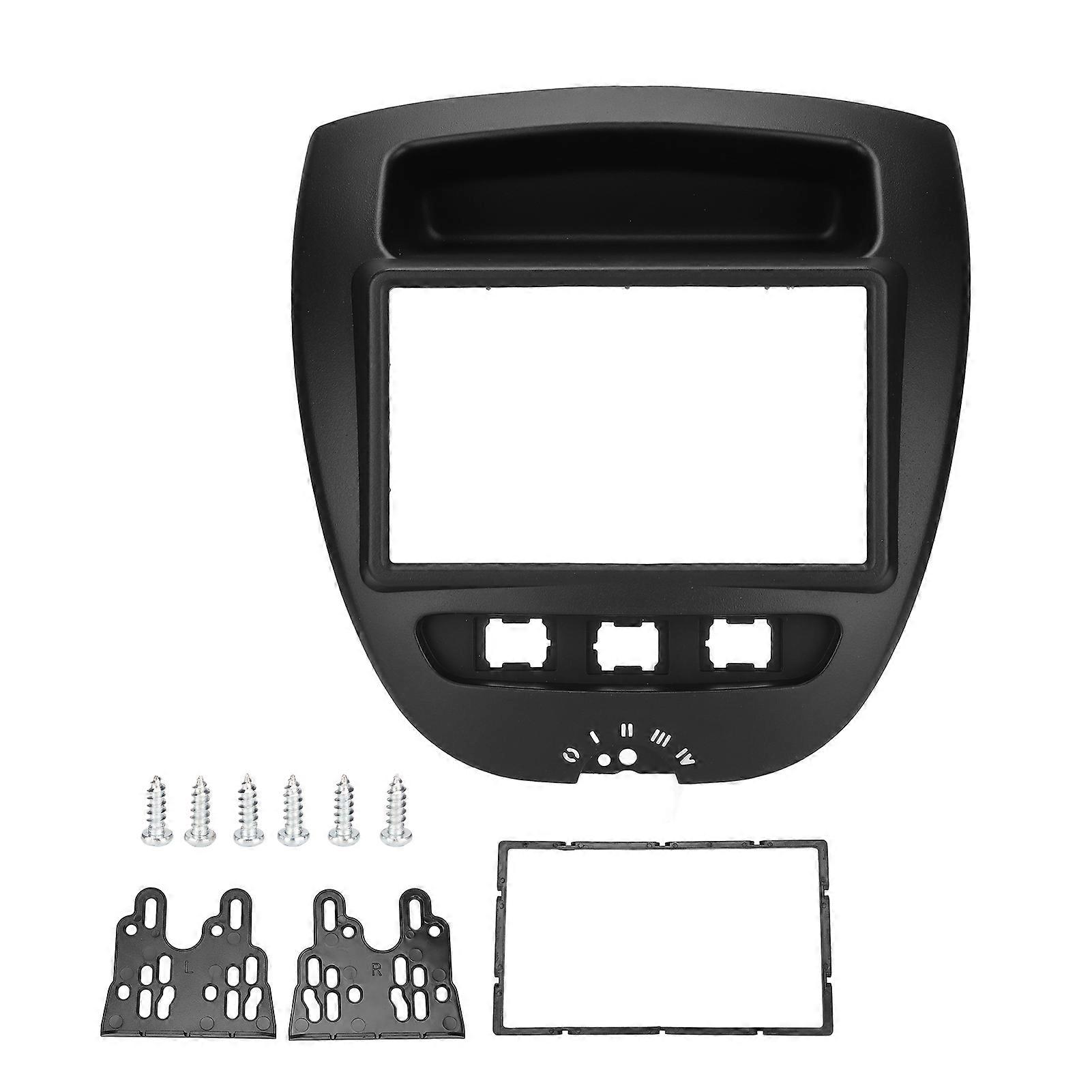 2 DIN Console Navigation Panel Frame Stereo Radio Install Dash Kit Replacement for CITROEN C1 2005?2014