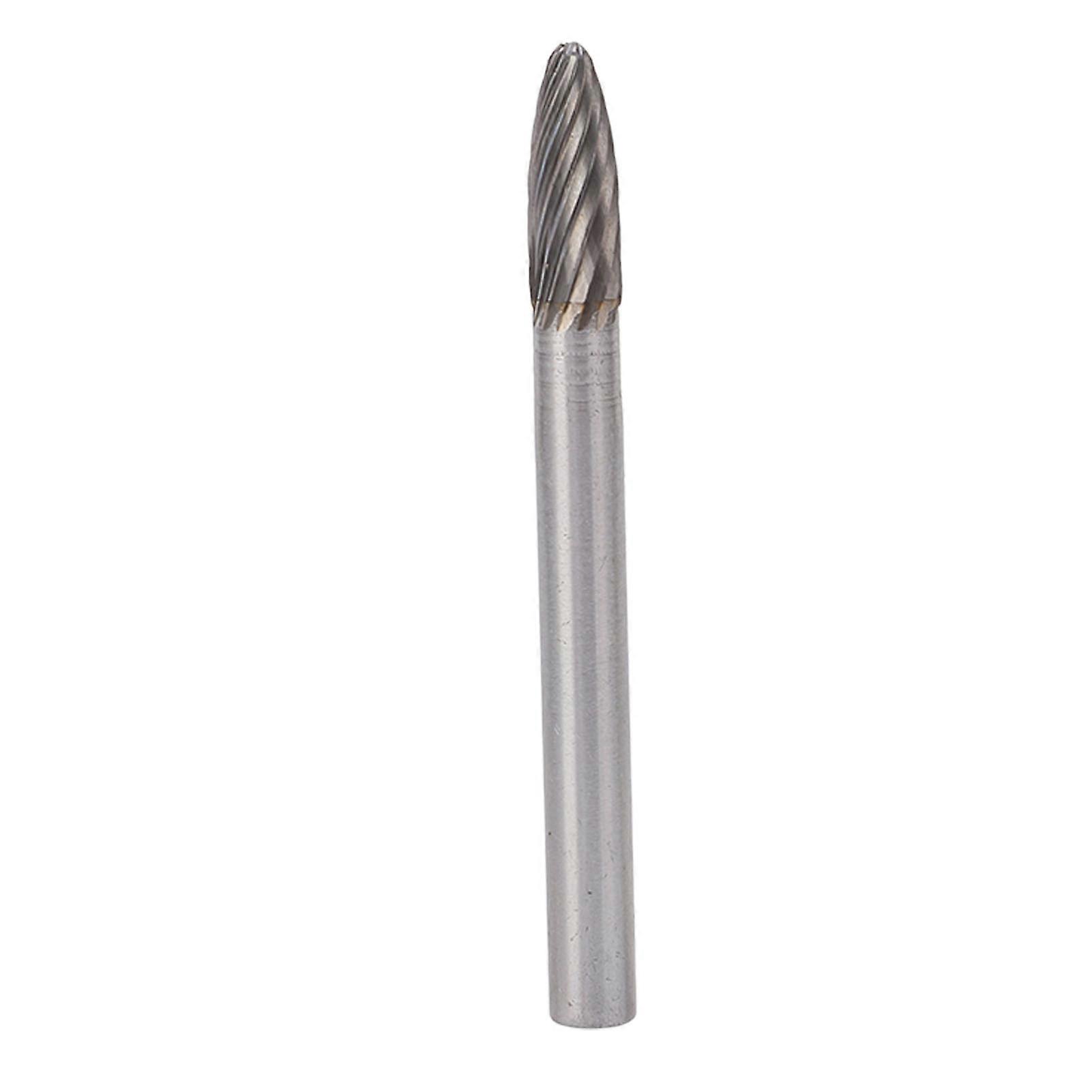 Single Cut Rotary File Tungsten Steel Die Grinder Burr Metal Wood Carving Bits Tool for Deburring Grinding Sculpting