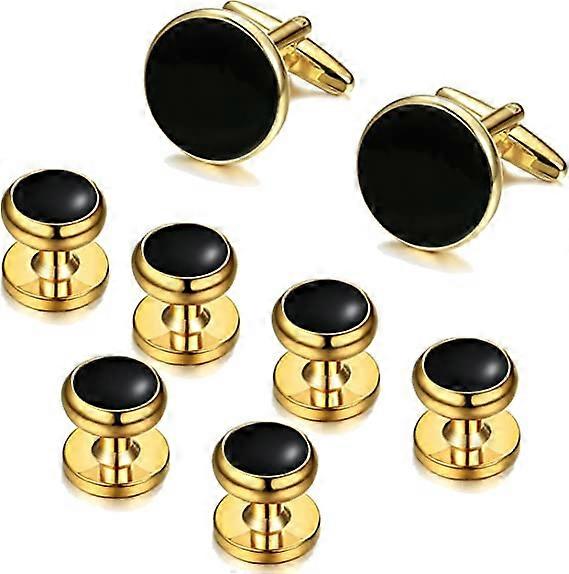 Kongqtee Mens Classic Butoni și Studs Set pentru Tuxedo Kit Formal Cămăși de afaceri sau de nuntă