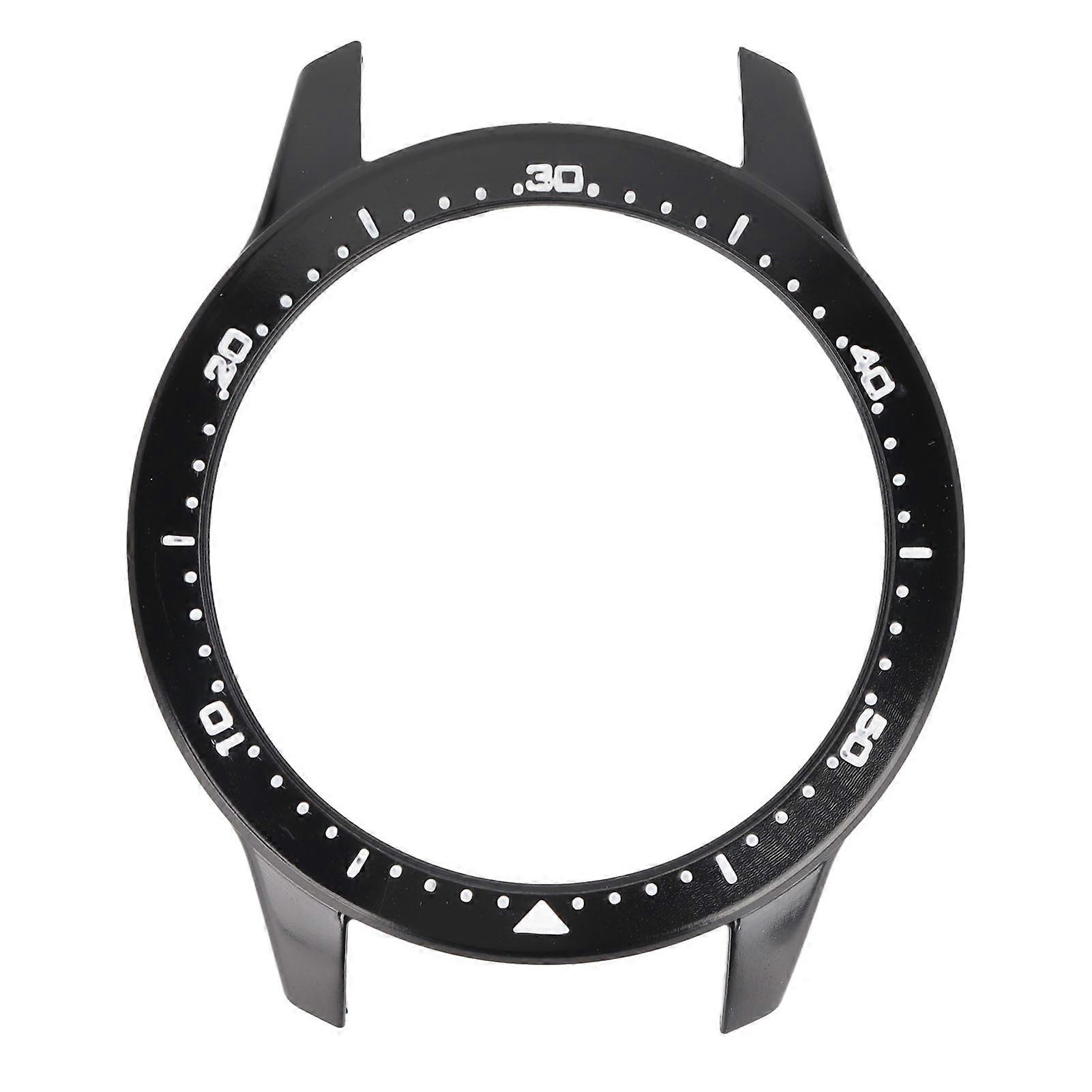 Watch Frame Protector Case Full Coverage Watch Housing for Realme Watch S Pro SmartwatchBlack White