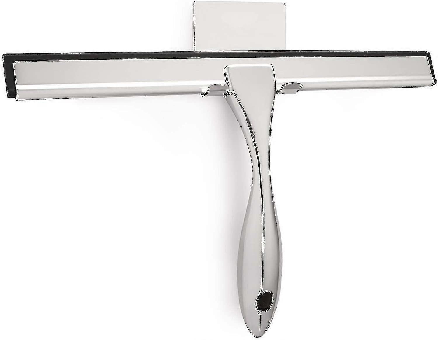 Για όλες τις χρήσεις ντους Squeegee για τις πόρτες ντους, το λουτρό, το παράθυρο και το γυαλί αυτοκινήτων - μαύρος, ανοξείδωτος