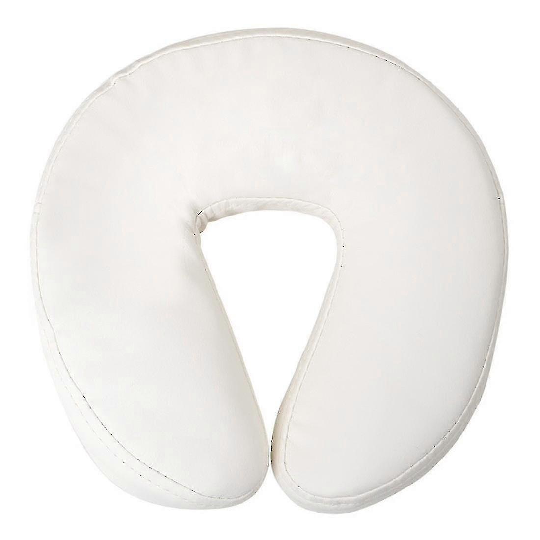 マッサージベッドヘッドレストフェイスダウンフェイスクッションフェイスピロー調節可能なマッサージテーブルフェイスクレードルレストCu GGZGホワイト