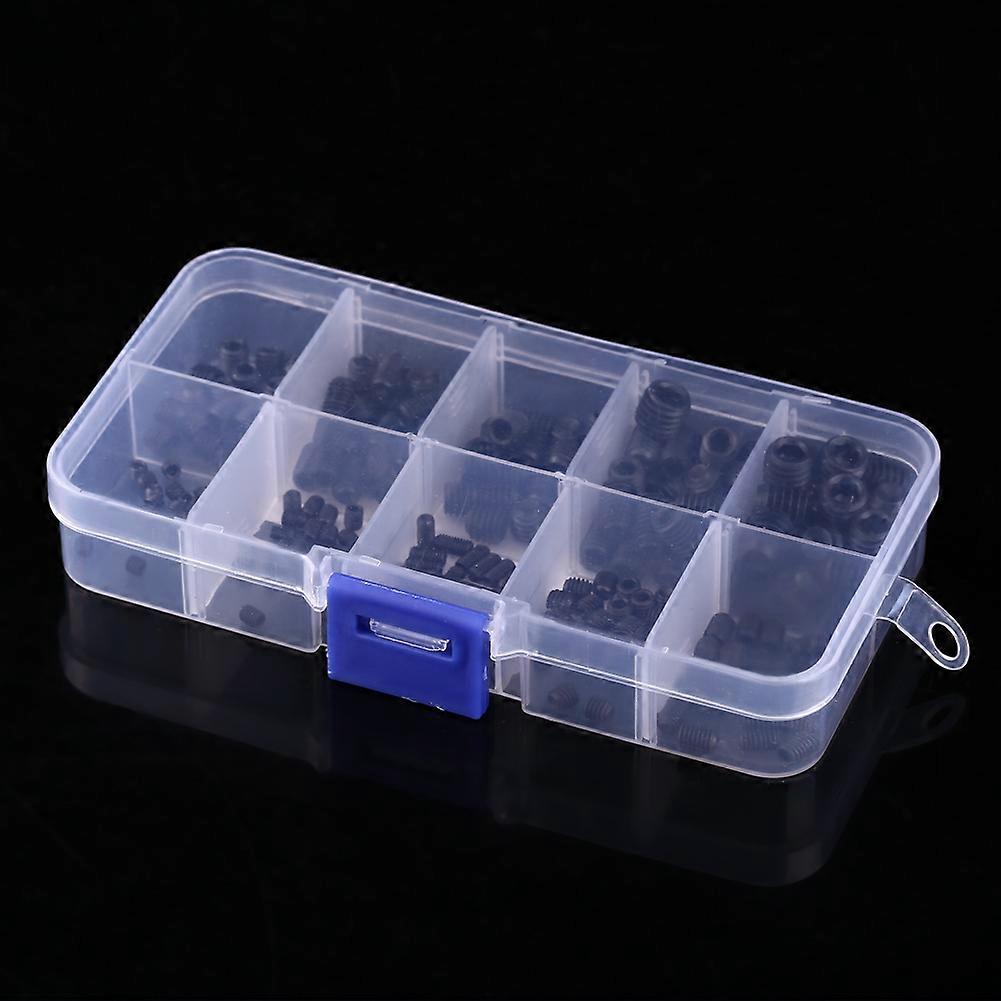 Hex Socket Head Grub Set Screw Cup Point Assortment Kit 200pcs with Box