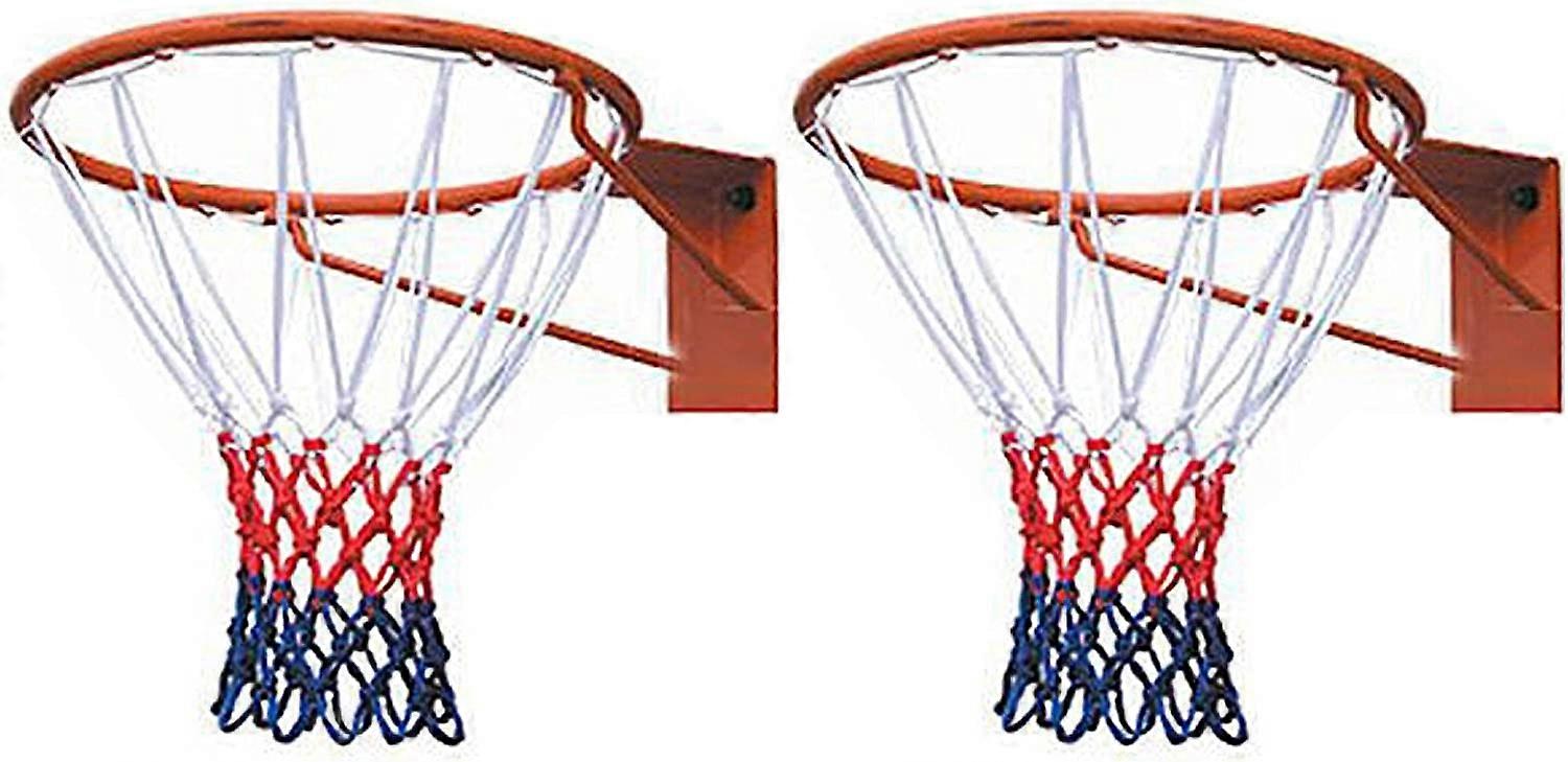 2 Pack 50 Standard Wall Mounted Basketball Net, For Normal Basketball Hoop, Spring-Loaded Basketball Hoop (Size: