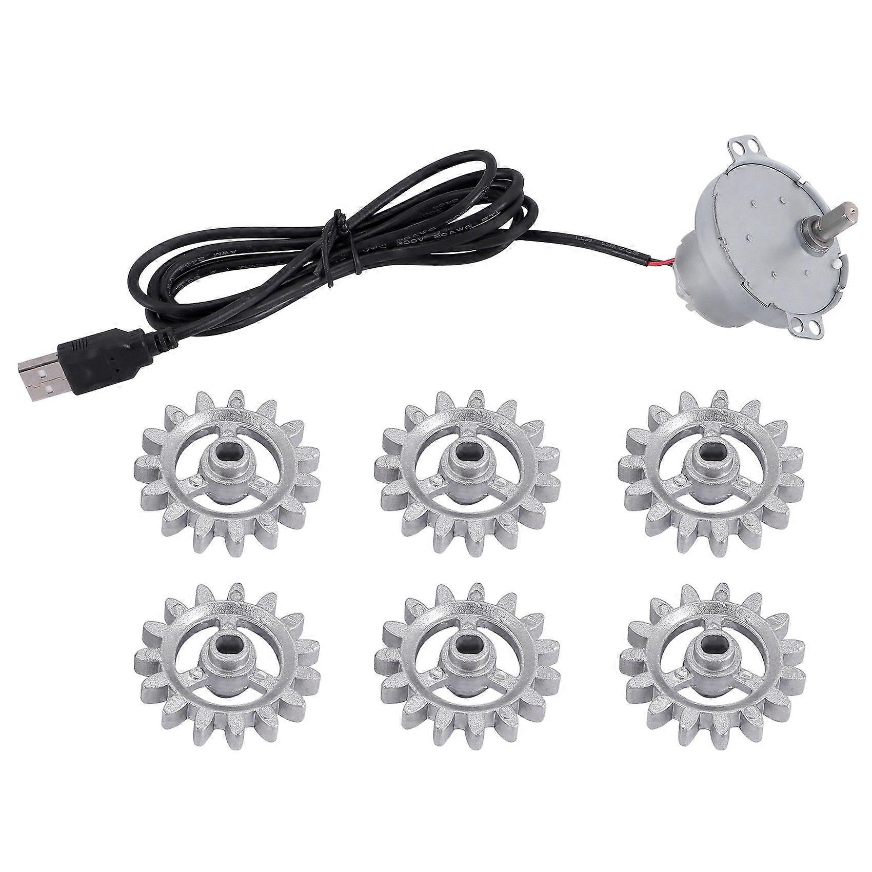 Automatic Rotisserie Grill Tools Metal BBQ Frame Gear with USB Cable Motor DIY Automatic Frame Tool