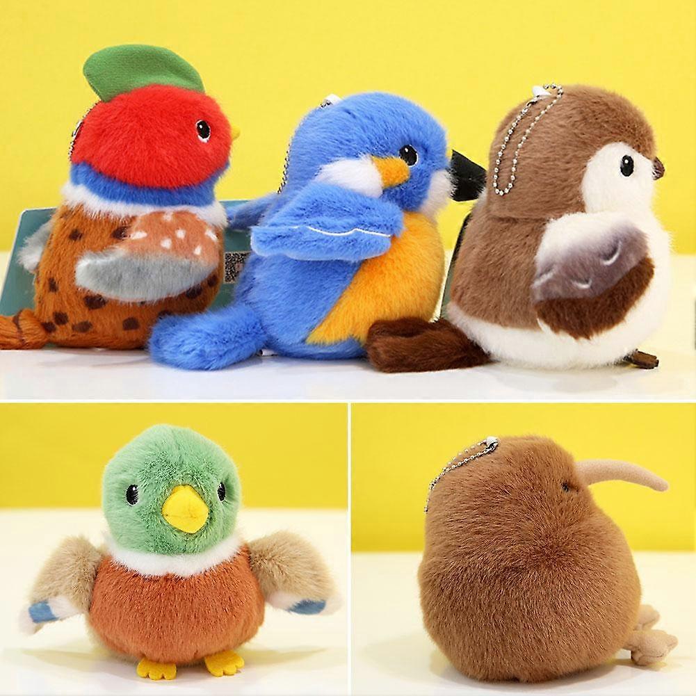 Simulation Soft Mini Size Lifelike Plush Toys Real Life Soft Birds Stuff