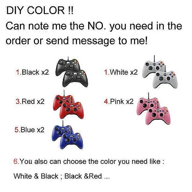 USB Wired Controller For Xbox 360 /360 slim gamepad Joypad Joystick For Microsoft XBOX360 Console For PC Windows 7,8,10,11