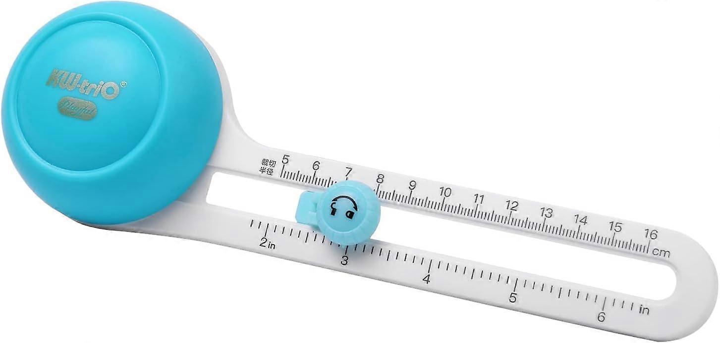 KW-triO Circular paper cutter Rotary circle cutter Manual round cutter Paper cutter Scrapbooking tool with spare cutting head for paper cards