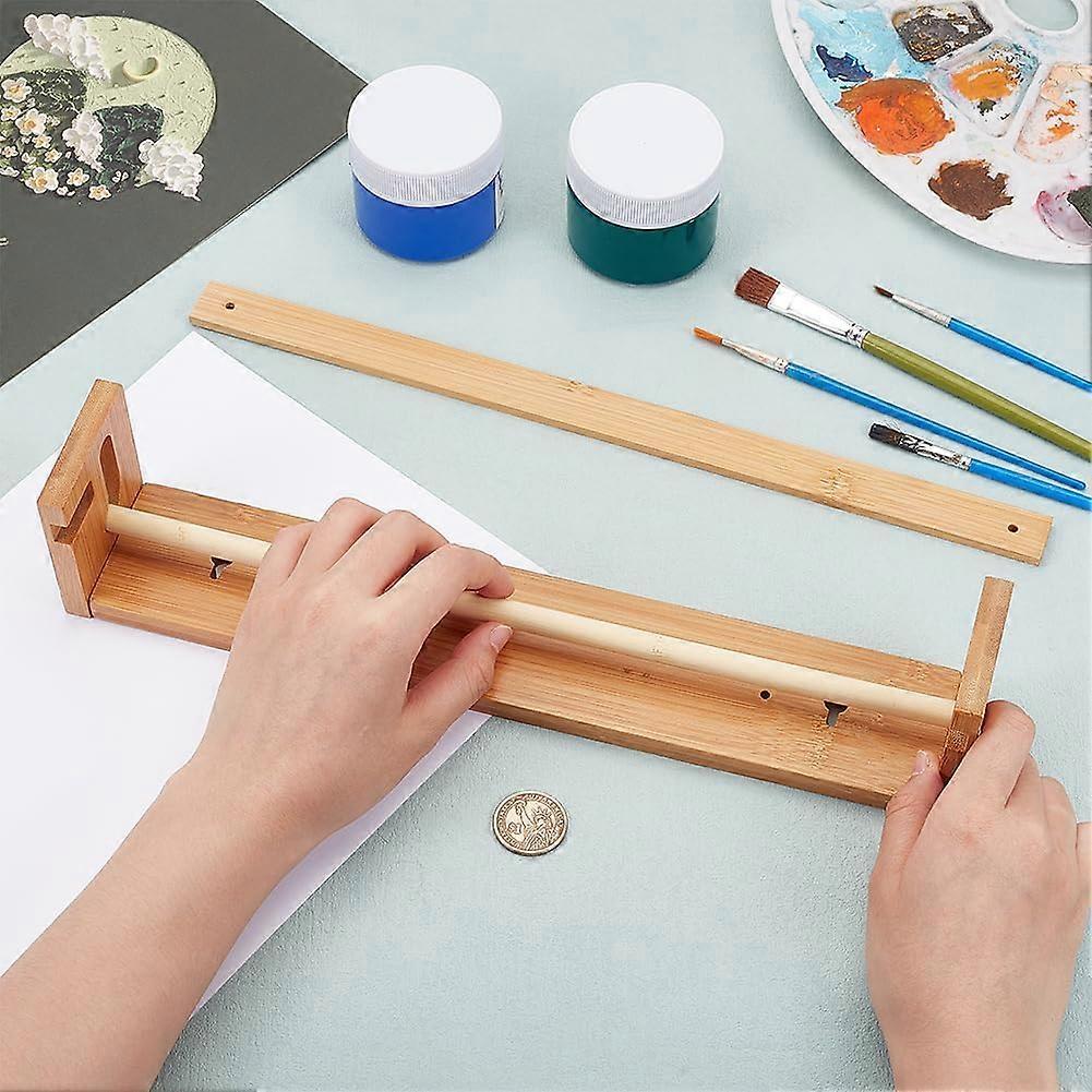 Wall Mount Kraft Paper Roll Holder for 12-Inch Paper Wooden Easel Paper ...