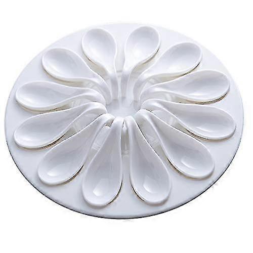 12-HolePorcelainDeviledEggTraywithMelaminePlatter-ServeEggs,FoieGras,andMeatballs