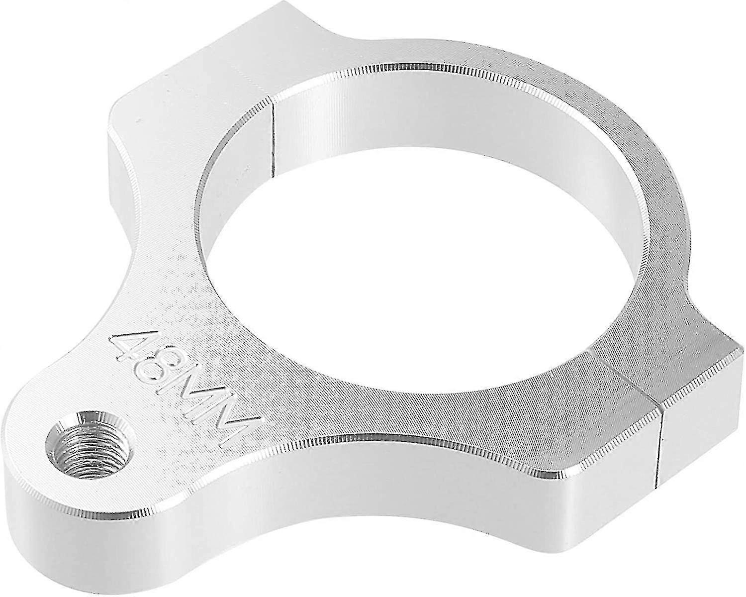 Fork Brackets Steering Damper Mounting Clamp Universal 48mmsilver1pcs