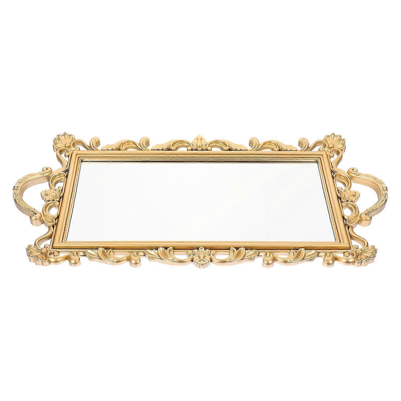 Makeup Vanity Table Jewelry Display Plate Glass Vanity Tray Dresser  Organizer Tray Vintage Mirror Tray Glass Dresser Tray | Fruugo NO