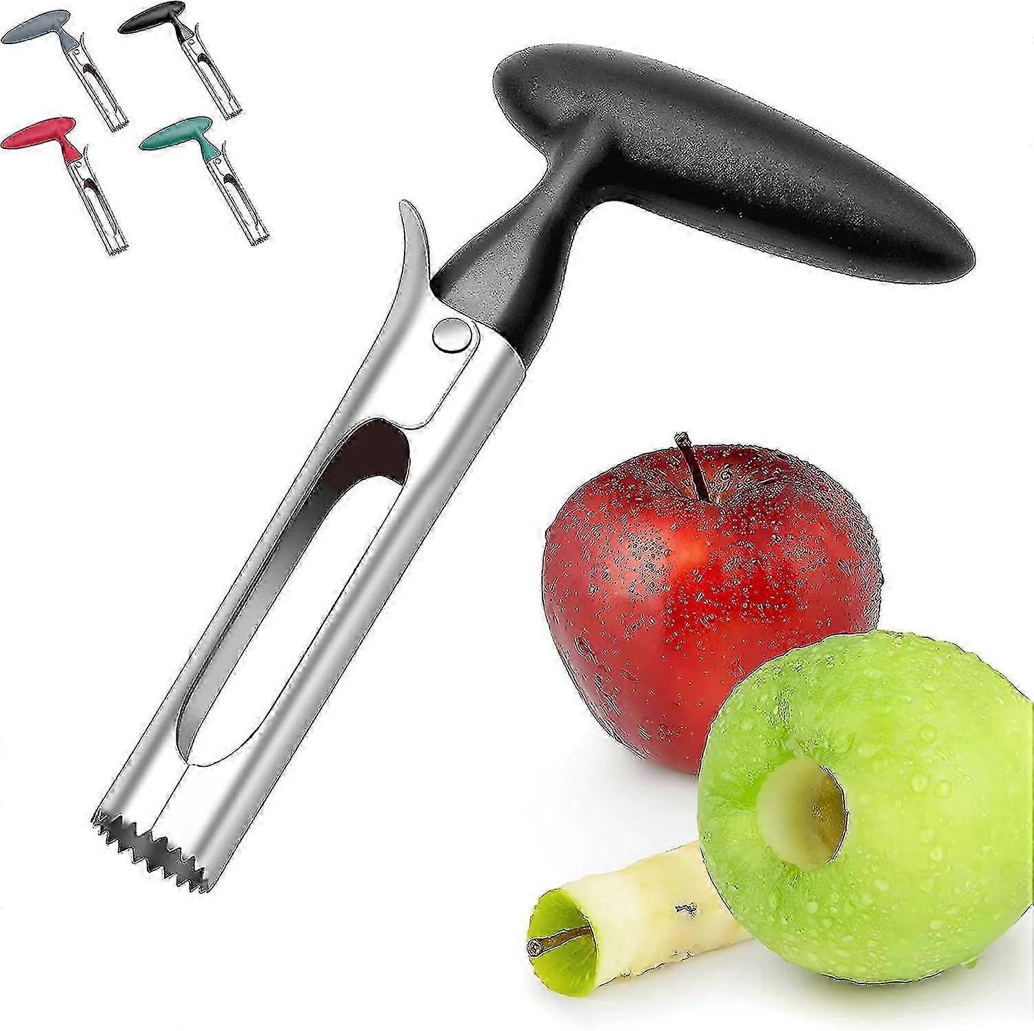 Apple Corer Remover, New 2-in-1 Corer Remover Stainless Steel Fruit Corer Tool
