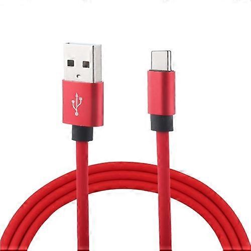 1m Flat Cord USB A to Type-C Fast Charging Data Sync Charge Cable