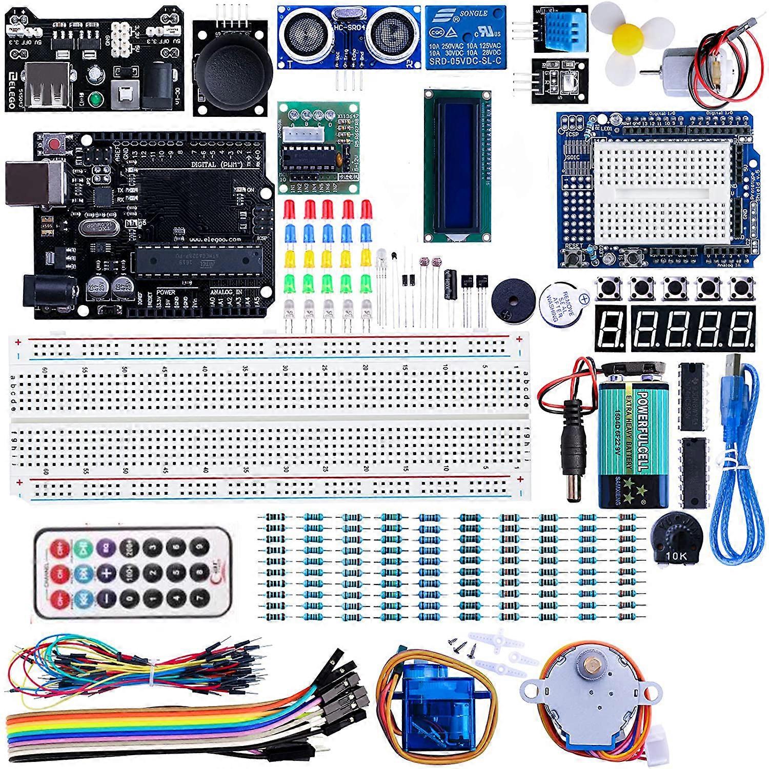 UNO Project Super Starter Kit com UNO R3, compatível com Arduino IDE