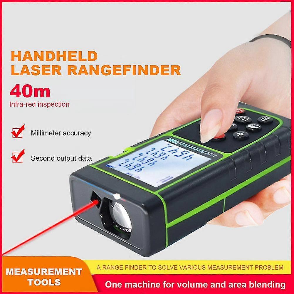 Digital Laser Distance Meter Handle Electronic Angle Sensor Accurate Laser Rangefinder 40m For Interior/architectural Design