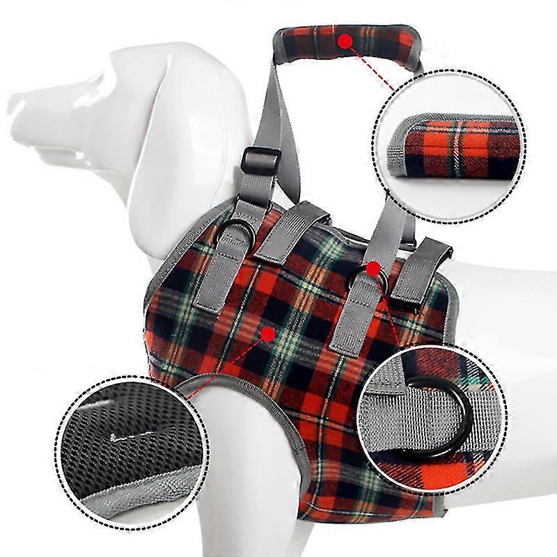 Harnais de levage de chien Mimigo, Grid Pet Pet Support Support Aide vétérinaire Écharpe approuvée pour Old K9 Aide avec une mauvaise stabilité, pattes avant Blessure articulaire handicapée