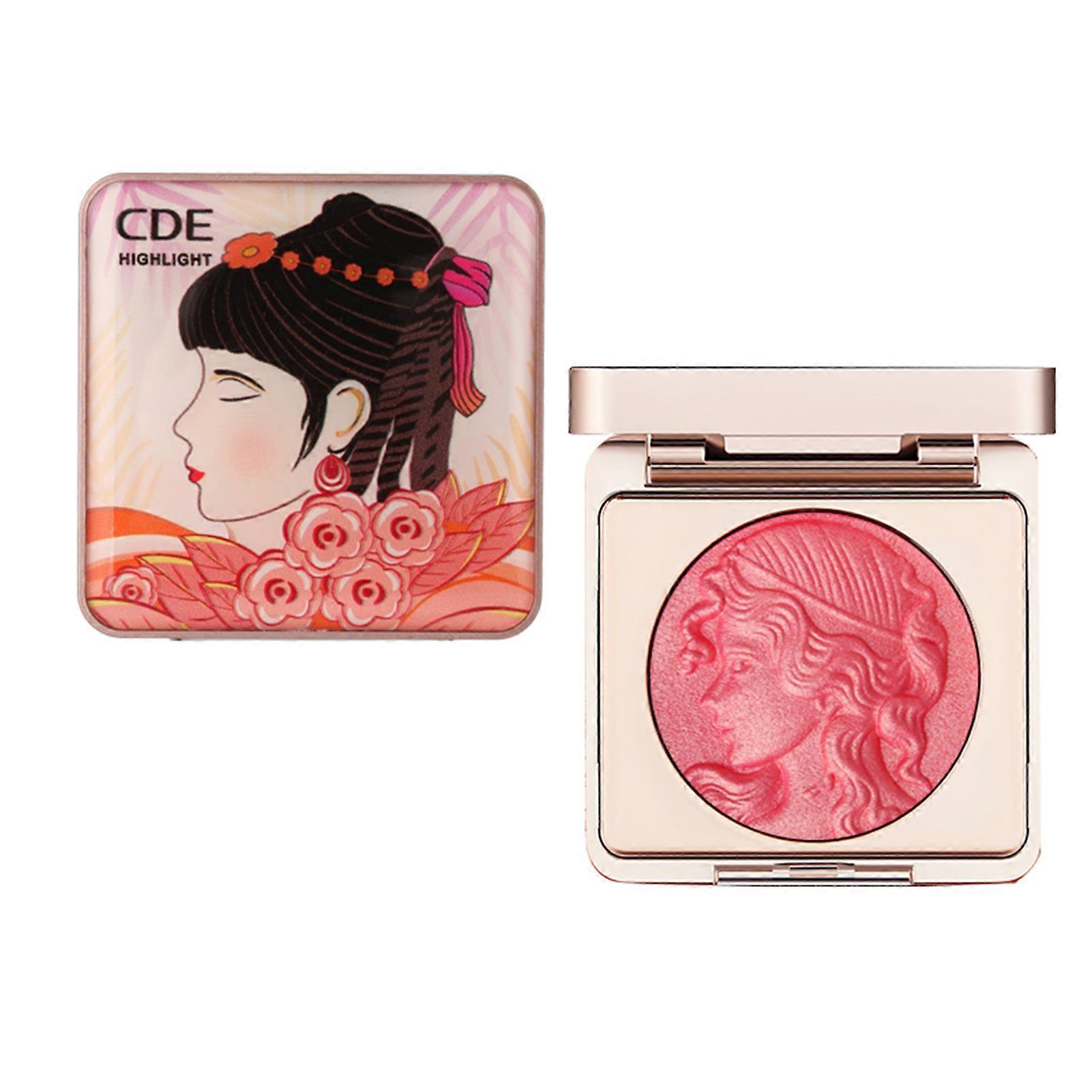منقوش Smooth Powder Blush Palette للخدين ، أحمر الخدود المنقوش للفتاة