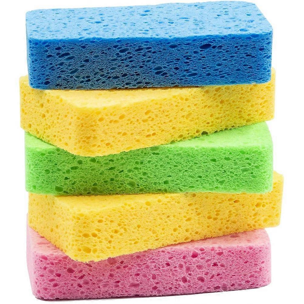Cellulose Sponges,Kitchen Sponges for Dish, Duty Scrub Sponges,Non-Scratch Dish Scrubber Sponge fo