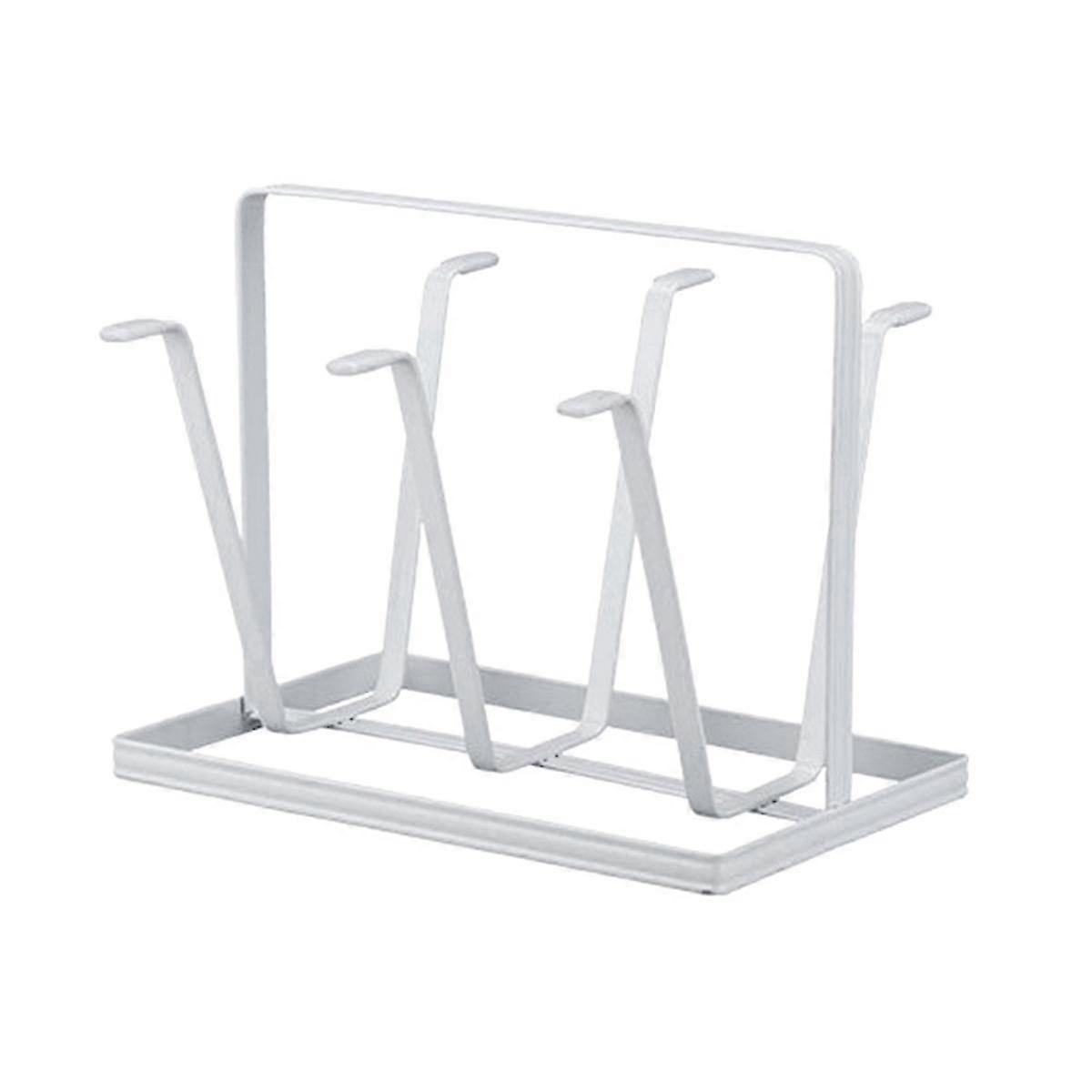 Wrought Iron Drain Cup Holder Glass Bottle Drying Rack Coffee Bar Organizer Glass Drying Stand Cup Drying Holder-B