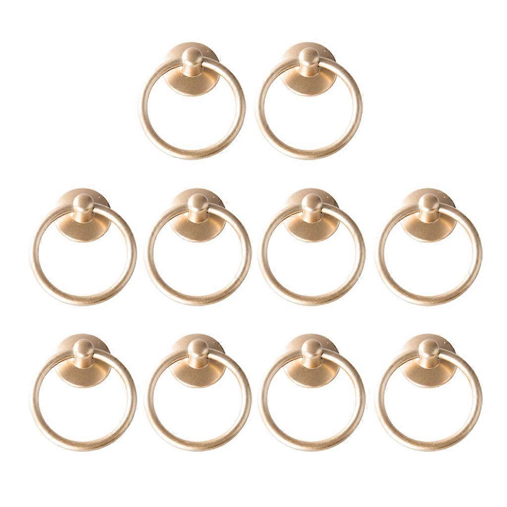 10 Pcs Cabinet Knob Cupboard Drawer Pull Handle Dresser Ring Pulls with Screws