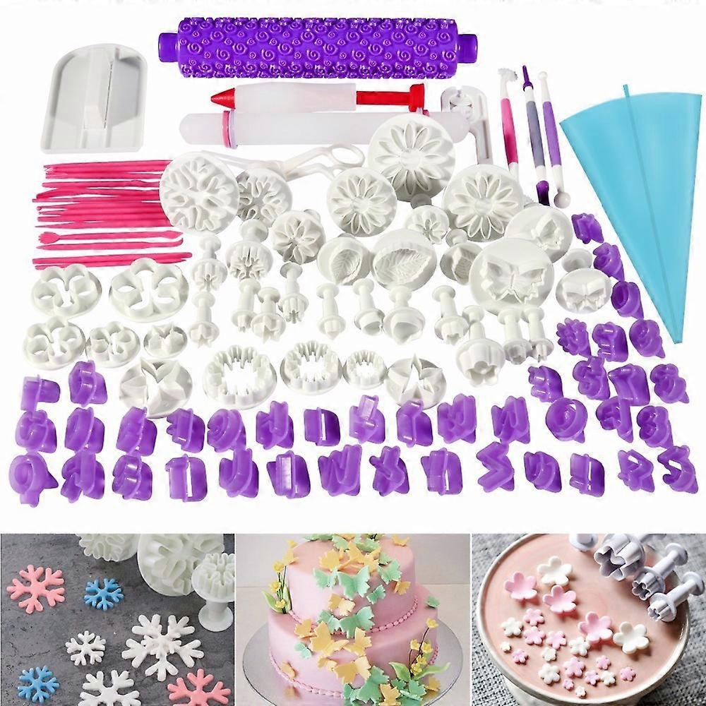 Sco Cake Decorating Tools Sugar Cake Pastry Dough Roller Rolling Pin 96 Piece Baking Tool Set