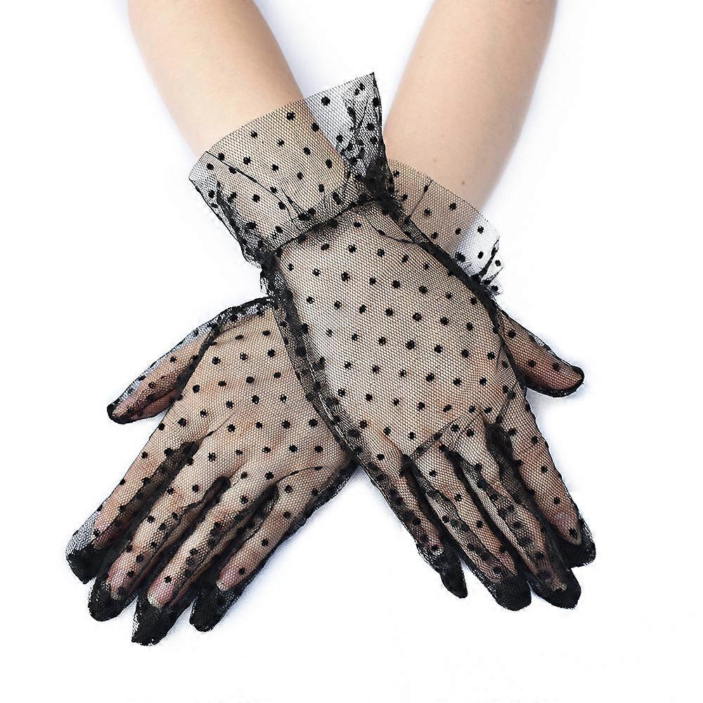 Lace Floral Gloves, Ladies Elegant Wedding