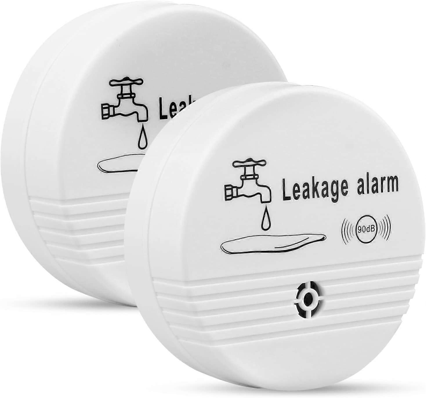2Pcs Water Leak Detector - Water Detector Alarm, Wireless Water Alarm Sensor 82*32mm