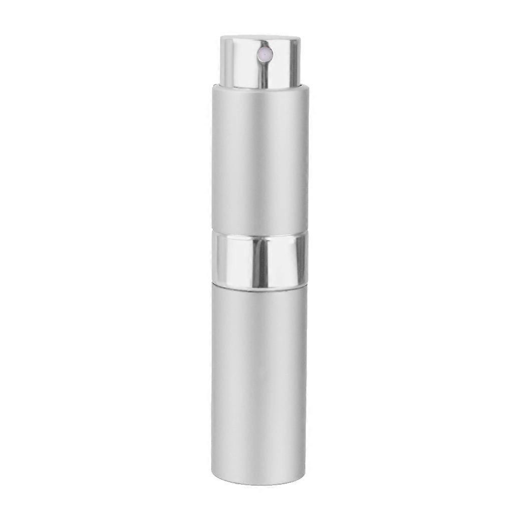 8ml Refillable Rotation Perfume Atomizer Empty Spray Bottle Silver