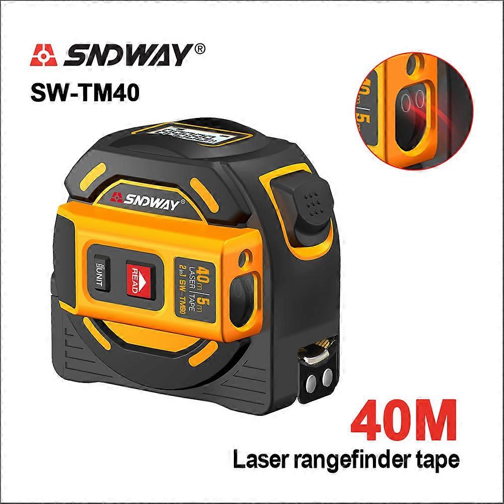Laser Distance Meter Digital Tape Measure Rangefinder Hunting Multi Function Self-Locking Tester Tool Device SW-TM40