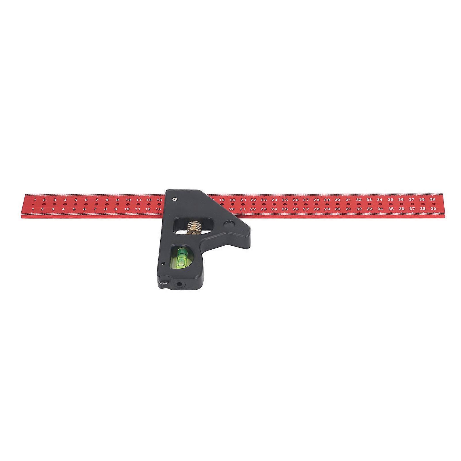 Adjustable Sliding Ruler Precise Aluminum Alloy 90 45 Degree Combination Angles Ruler for Accurate Measurements