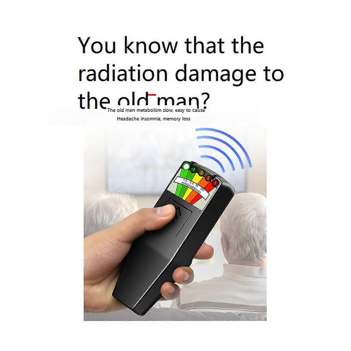 Digital Electromagnetic Field Radiation Tester K2 Handheld 5 LED Gauss EMF Meter for Personal Safet