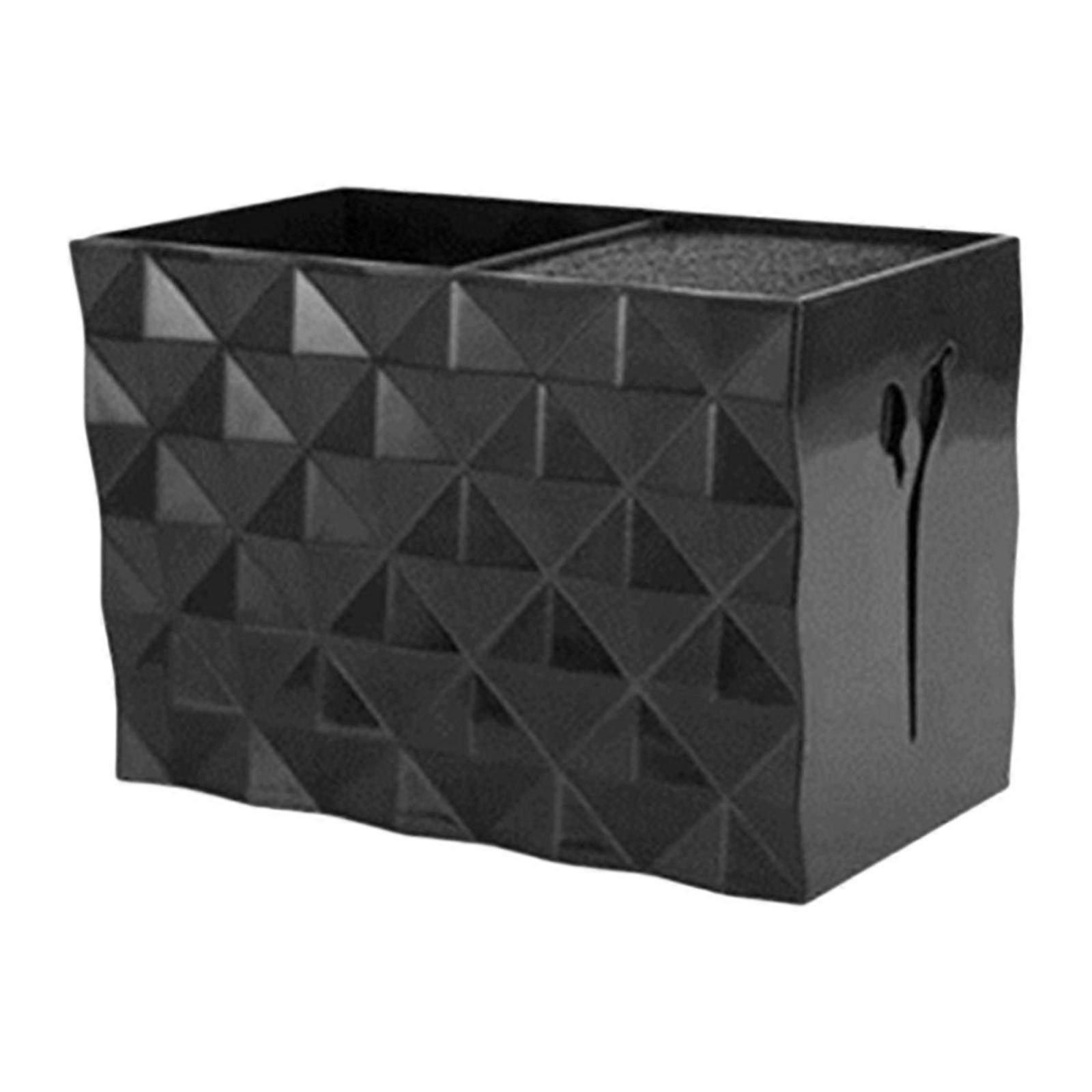 कंघी भंडारण बॉक्स सहायक उपकरण विरोधी पर्ची कैंची धारक बॉक्स ब्रश क्लिप के लिए काले