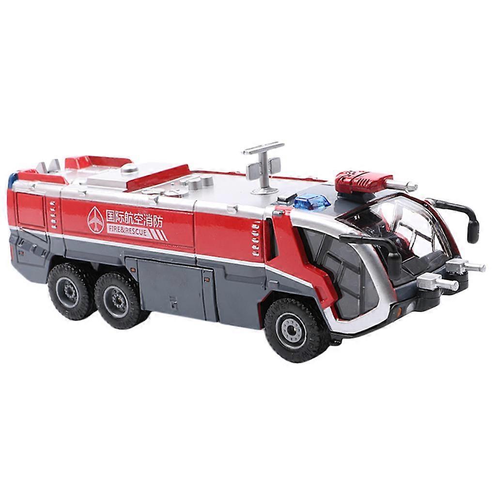 1/50 Kids Toy Fire Truck Model Simulation Fire Engine Pull Back Toy Vehicle