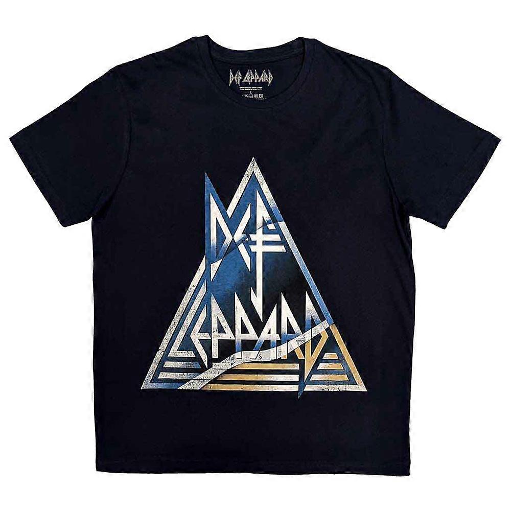 Def Leppard Triangle Band Logo T Shirt