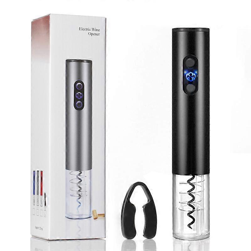 Dry Battery Electric Wine Openers with Light Automatic Bottle Opener Corkscrew with Foil Cutter and Vacuum Stopper