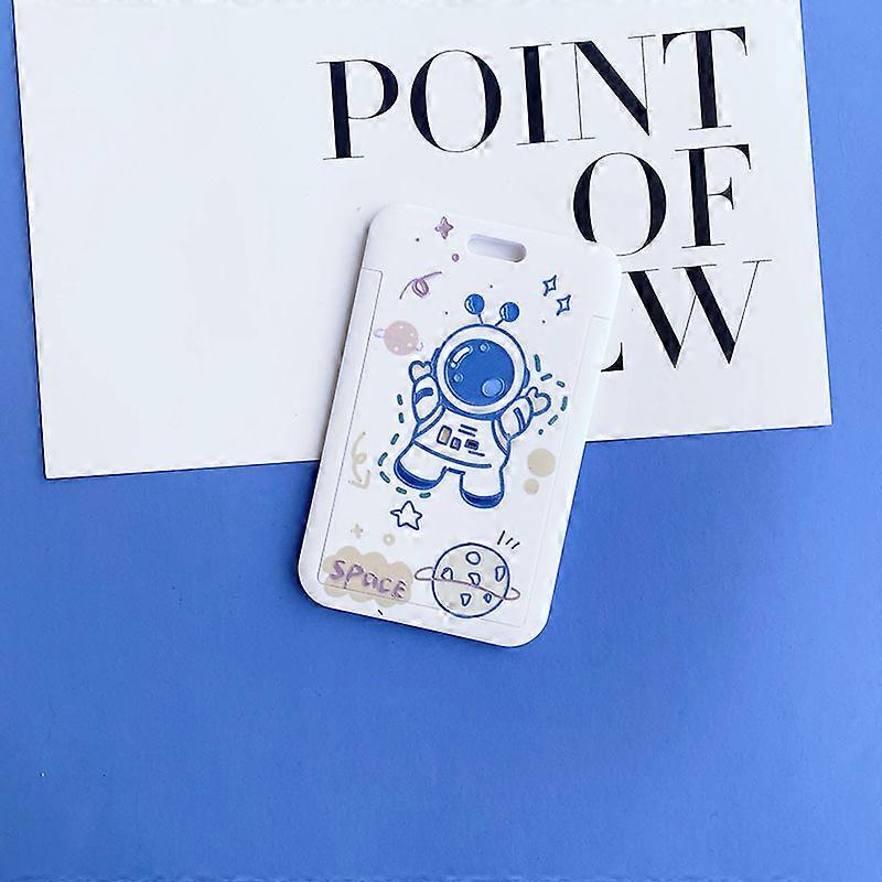 Men Cool Boy Girl ID Credit Bank Card Holder Students Bus Card Case Hand Rope Child Visit Door Identity Badge Card Cover