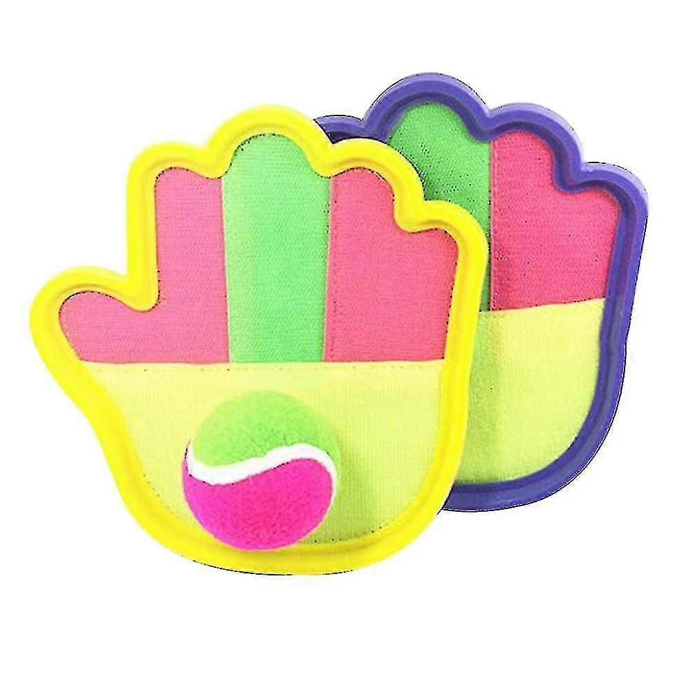 Creative Durable Toss And Catch Game Set-sticky Ball Sucker Gloves Zekai