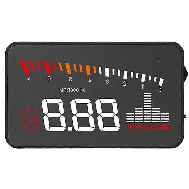 Universal X5 Head-Up Gauge HUD Multiple Functions ABS Digital LED OBD2 Head-Up Display for Car
