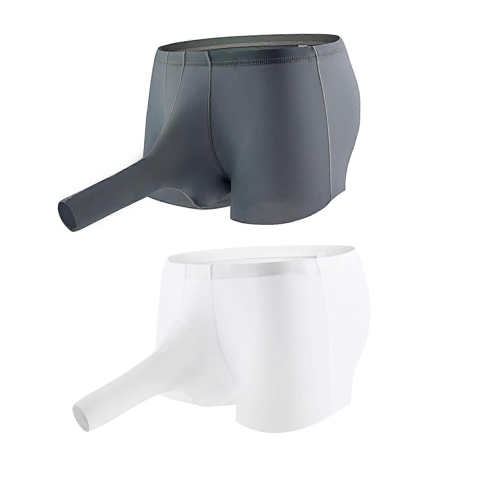 Férfi szexi boxerek U Shape Elephant Trunk Bugyi Férfi Négy Sarok Boxer Rövidnadrág 2 Pack
