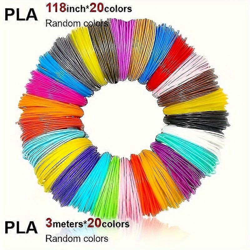 20 Colors 3D Printing Set DIY 3D Printing Pen Craft Doodle PLA Fine Silk Painting Art Suitable For Handmade Design