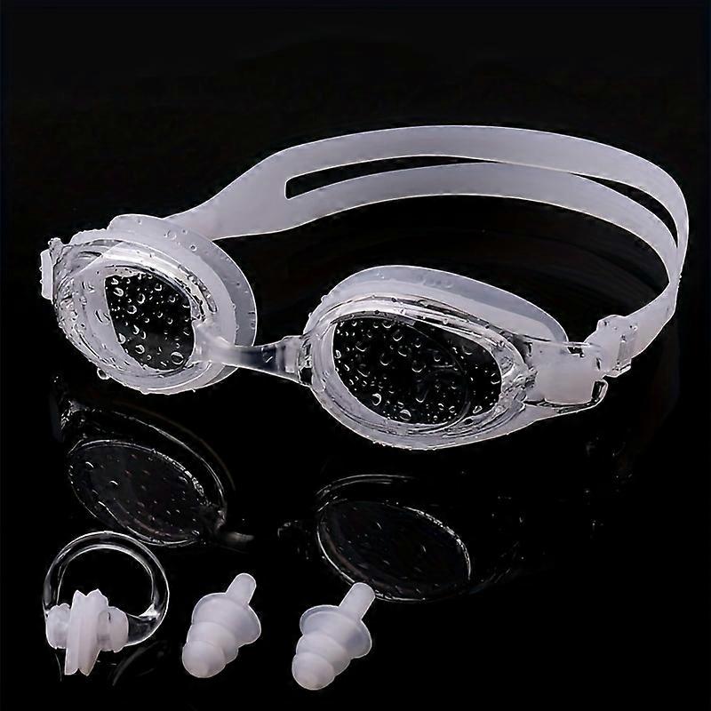 1pc Professional Swimming Accessories Set, Anti-fog Swimming Goggles, No Leaking Nose Clip And Earplugs, Swimming Surfing Diving Must-have Accessories